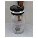 Coin counter bank plastic jar