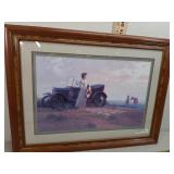> "Lady by Ford Model T" by Bruce Greene 24" x