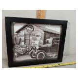 >Open roads brands framed picture 13" x 11"