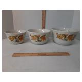 Capri stoneware 3 bowls