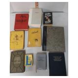 Old books : Black Beauty, Famous Stories,  Hymns