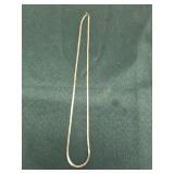 Sterling silver heringbone necklace