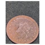 1837 hard times token, "Not One Cent For Tribute"