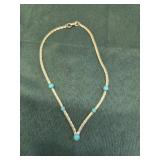 Sara Cov southwestern turquoise necklace
