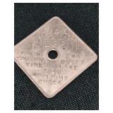 Cheerio 10c aluminum token