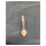 Bulova 10KRGP womens wrist watch, runs