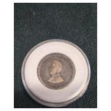 Civil War token, "now and forever"
