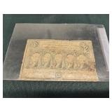 50c "stamps" fractional note 1862