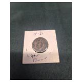2 piffning 17?? Brass coin  german?