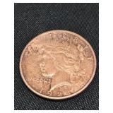 1922 Peace dollar silver