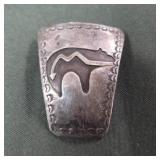 Bolo tie clasp, 925 sterling silver marked 13.85g