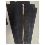 Gold tone twist necklace