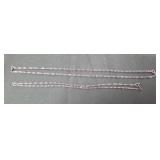 925 sterling marked silver twisted chain