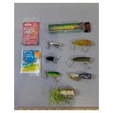 Fishing Lures- Littering, Heddon, Rapala, Steel