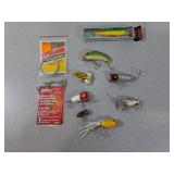 Fishing Lures- Jitterbug, Heddon, Rapala, Steel