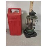 Coleman double burner 220C marked 5-8 with case