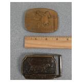 Belt buckles: Smith & Wesson and Remington