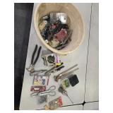 Tote of tools and hardware