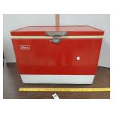 Vtg Red Coleman cooler