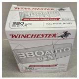 200 rds Winchester 380 ACP ammo ammunition