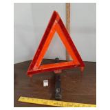 Collapsible, orange reflective roadside emergency
