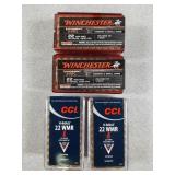 4 boxes 50 ct each 22 ammo