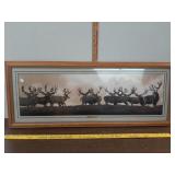 > " Dirty Dozen" Whitetail deer artwork 38" x 15"