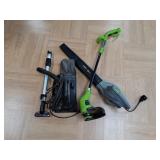 String Trimmer, Blower, Vacuum- Corded Earthwise,