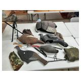 Turkey decoys & collapsible stool