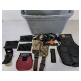 Various Pouches & Ammo Holders with Tote