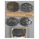 Belt buckles: Key Paha, Sumner, Holstein, Giltner
