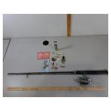 Fishing- Pole with Spincast Reel, Lures- Rapala +