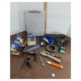 Mass Air Flow sensor, locking pliers,  ratchet