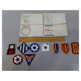 *WWII & Vietnam Patches, Envelopes & Ration Token