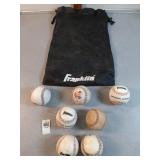 Baseballs and bag