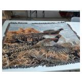 Woven pheasants forever throw 67" x 49"