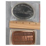 Belt buckles: Zimmatic, O. H. Materials