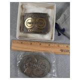 Belt buckles: Sperry New Holland  & County
