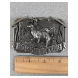 Belt buckle: Siskiyou bow hunting