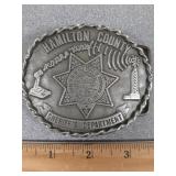 Belt buckle: Hamilton County  Sheriff