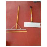 >aluminum asphalt lute/rake & snow plow Shovel