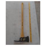 > chopping blade and a grubbing mattock / axe