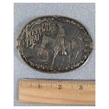 Belt buckle: the Western Trail