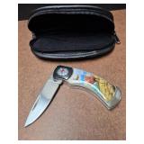 Native American pocket knife, Franklin Mint nice