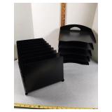 2 metal paper file sorters