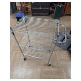 >Wire rolling cart, 24x22x36"