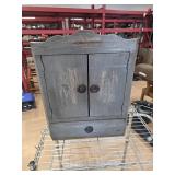 >Small corner cupboard +contents