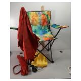 Bag chairs & umbrella