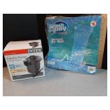 Electric pump & pool float mat