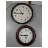 14" & 12" wall clocks